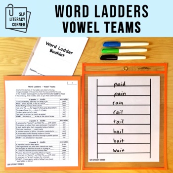 Preview of Word Ladders | Word Chains for Vowel Teams Volume 1