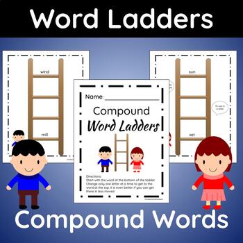 Preview of Word Ladders with Compound Words: Challenging Word Puzzles for Gifted & Talented