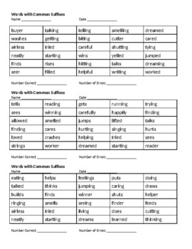 Word Lists for IEP/Progress Monitoring by Janet McAllister | TPT