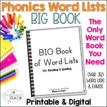 Preview of Word Lists for Reading and Spelling Phonics Word Lists Structured Literacy