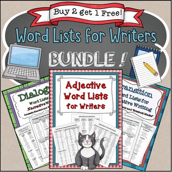 Preview of Word Lists for Writers Bundle