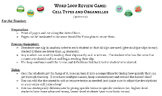 Word Loop: Cells and Organelles