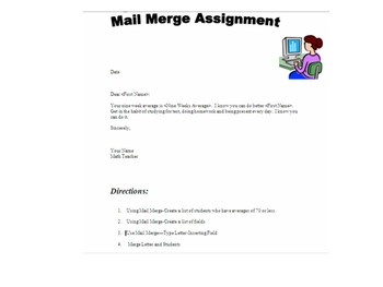 ms word mailing assignment