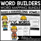 Word Mapping Bundle CVC Blends & Digraphs and Long Vowel W