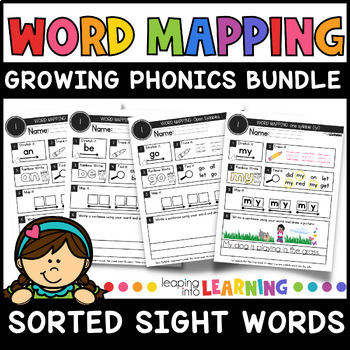 Preview of Word Mapping High Frequency Words | Science of Reading Sight Words