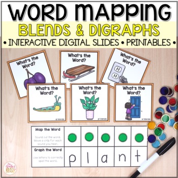 Preview of Word Mapping - Connecting Phonemes to Graphemes - Blend & Digraph Activities