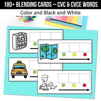 Preview of Word Mapping Elkonin Boxes Printable CVC and CVCe Words Phonemes to Graphemes 1