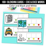Word Mapping Elkonin Boxes Printable CVC and CVCe Words Ph