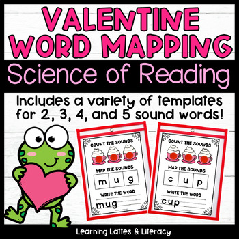 Preview of Word Mapping Mats Orthographic Sound Mapping SOR Valentine Centers Elkonin Boxes
