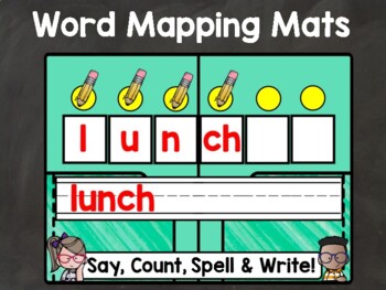 Preview of Word Mapping Mats (orthographic mapping)
