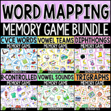 Word Mapping Memory Game Bundle | Phonics Center Task Card