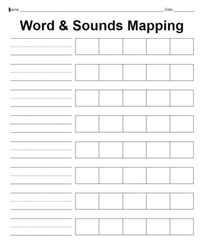 Preview of Word Mapping Orthographic Letters Phonics For Primary (K-1-2)
