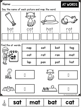 Word Mapping Phonics Worksheets (SOR)- CVC, CVCe, Blends, Digraphs ...