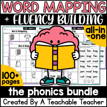 Preview of Word Mapping Mats Worksheets by Phonics Skill Spelling Science of Reading