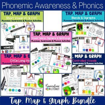 Preview of Word Mapping - Tap It Map It Graph It - Phonemic Awareness & Phonics Bundle SOR