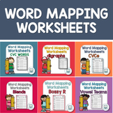 Word Mapping Worksheets Bundle - Science of Reading Activity