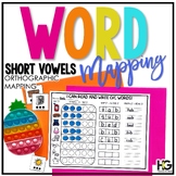 Word Mapping Worksheets and Literacy Centers | Short Vowel