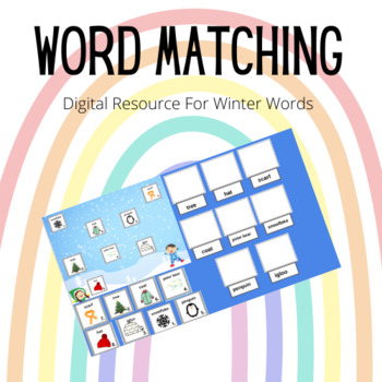 Preview of Word Matching Google Slides Digital Resource