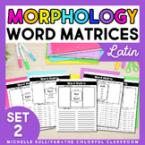 Word Matrices - Latin Morphemes Set 2 - Structured Word In
