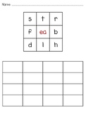 Word Matrix Game Sheets