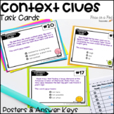 Word Meaning Context Clues Task Cards Determining Meaning 