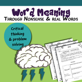 Context Clues Worksheets Determining Meaning of Unknown Words