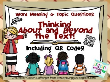 Preview of Word Meaning & Topic Questions: Thinking About & Beyond the Text with QR Codes