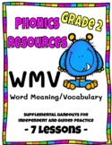 Word Meaning/Vocabulary WMV 2nd Gr. Phonics Practice Pages