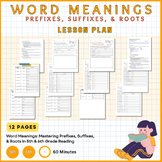 Master Word Meanings: Prefixes, Suffixes, & Roots Lesson P