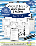 Word Nerd: Word Games & Puzzles for Middle School ELA