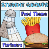 Pick a Partner Student Grouping Food Pairs