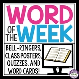 Word of the Day or Week - Vocabulary Slides, Posters, Assi
