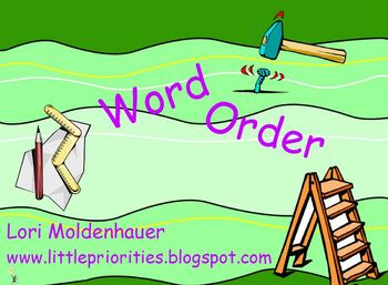 Preview of Word Order Mini-Lesson Flipchart Freebie