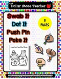 Word Pairs 1 - Dot It -Spot It - Push Pin Poke It- Swab Fi