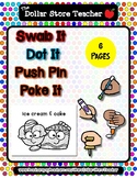 Word Pairs 2 - Dot It -Spot It - Push Pin Poke It- Swab Fi