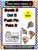 Word Pairs 3 - Dot It -Spot It - Push Pin Poke It- Swab Fi