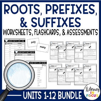 Preview of Root Words, Prefixes, & Suffixes Units | Greek and Latin Roots and Affixes