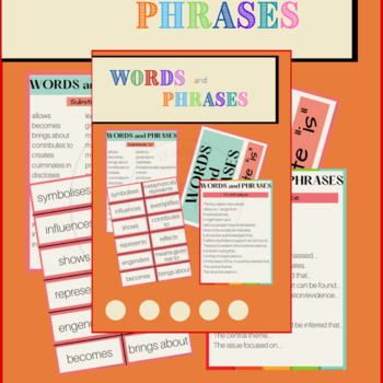 Preview of Word & Phrases/Writing guidance
