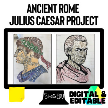 Preview of Ancient Rome Julius Caesar Project Digital Resource Social Studies