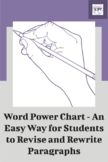 Word Power Chart, An Easy Way for Students to Revise and R