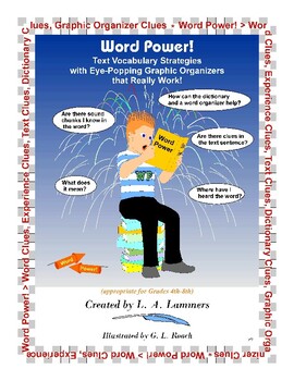 Preview of Word Power! Vocabulary Strategies and Graphic Organizers for Grades 4th-8th