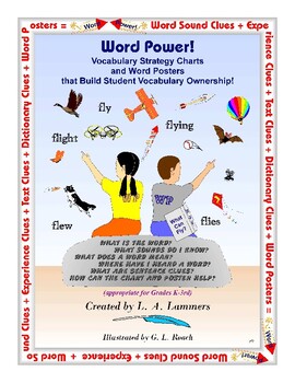 Preview of Word Power! Vocabulary Strategies and Word Posters for Grades K-3rd