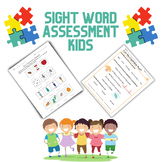 Word Practice and Assessment Pieces- Fry Sight Words