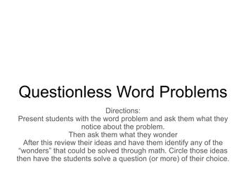 Preview of Word Problem 