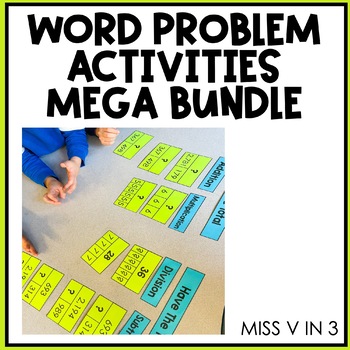 Preview of Word Problem Activities MEGA BUNDLE