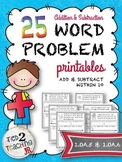 Word Problem (Addition & Subtraction Within 10) Printables