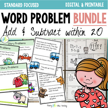 Preview of WORD PROBLEM BUNDLE addition and subtraction within 20