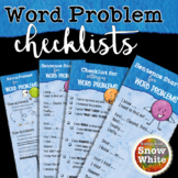 Word Problem Solving Checklists: Show your work! {Freebie!}