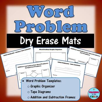 Preview of Word Problem Dry Erase Mats