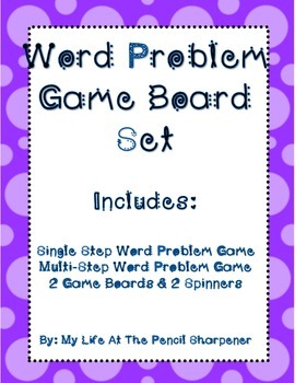 Preview of Word Problem Games - Single and Multi-Step Problem Solving - Common Core Aligned